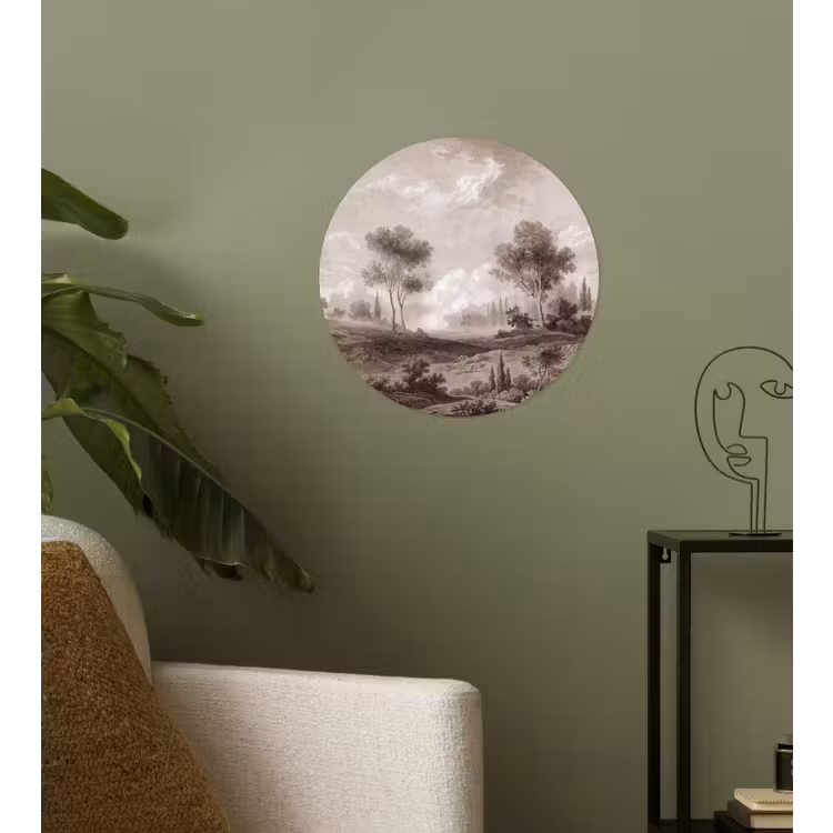 Klassiek - Landschap - Neutraal Wandcirkel behangsticker klein -sfeer2