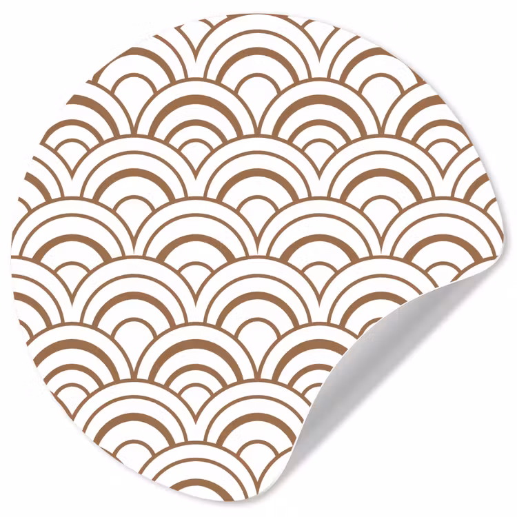 Klassiek - Motief - Terracotta Wandcirkel behangsticker klein 186 -3d