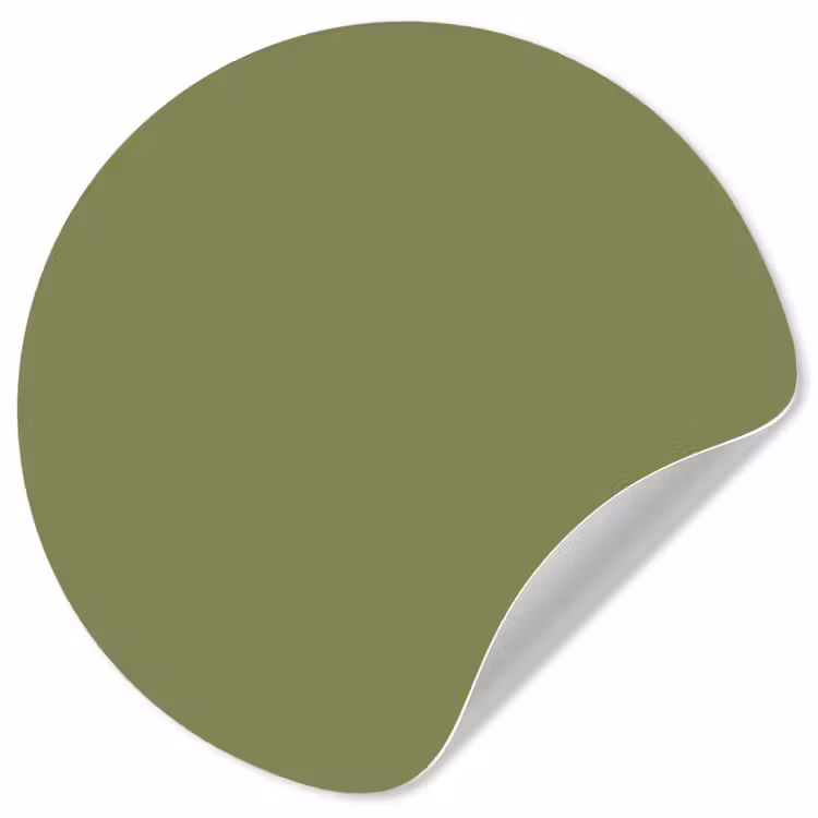 Herbal - Matcha - Groen Wandcirkel behangsticker klein 186 -3d