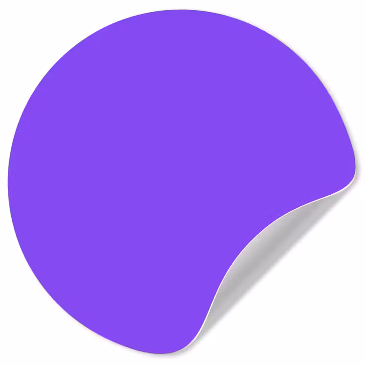 Vivid - Violet - Paars Wandcirkel behangsticker klein 186 -3d