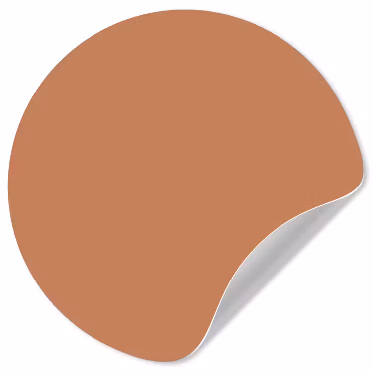 Little - Italy - Oranje Wandcirkel behangsticker klein 186 -3d