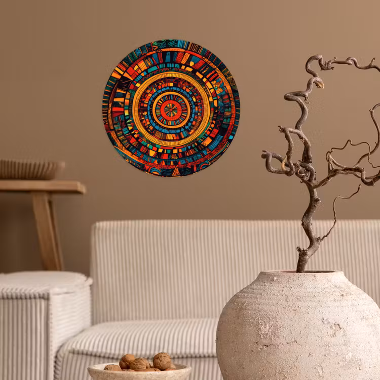 Mandala - Cirkels - Patronen Wandcirkel behangsticker klein -sfeer1