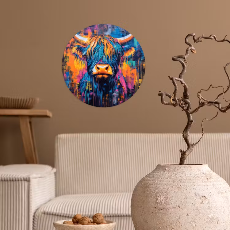 Marmer - Modern - Goud Wandcirkel behangsticker klein -sfeer1