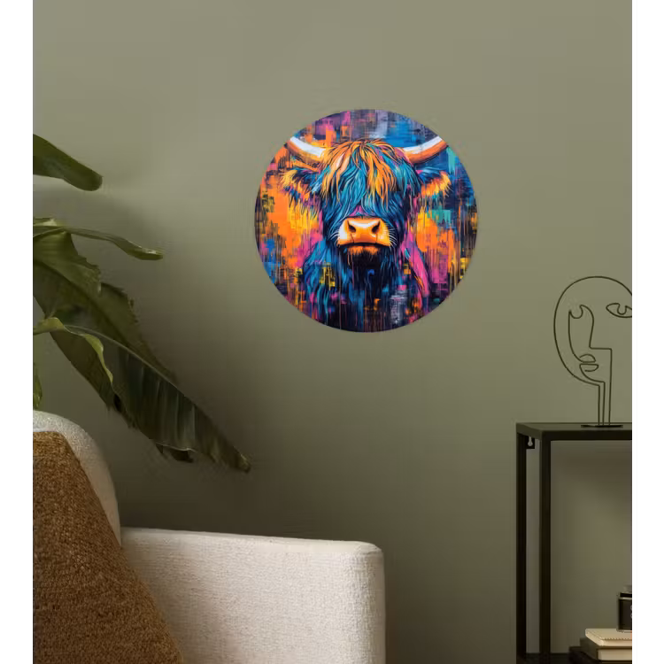 Marmer - Modern - Goud Wandcirkel behangsticker klein -sfeer2