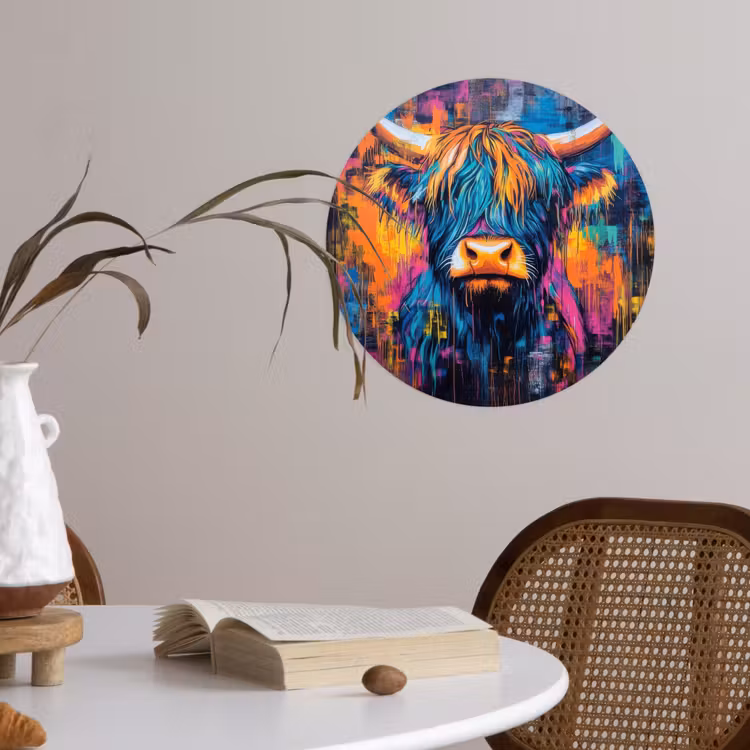 Marmer - Modern - Goud Wandcirkel behangsticker klein -sfeer3