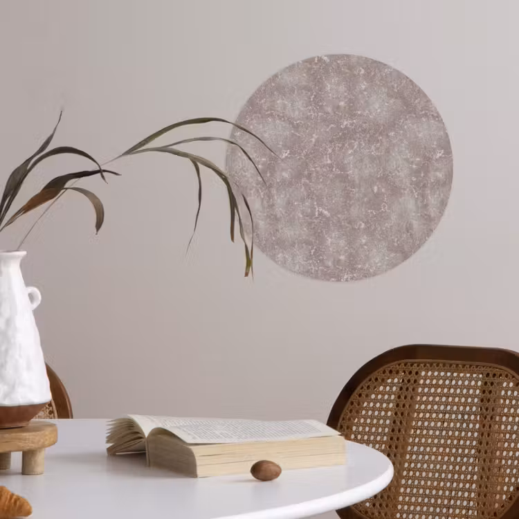 Marmer - Patroon - Mauve Wandcirkel behangsticker klein 186 -sfeer3