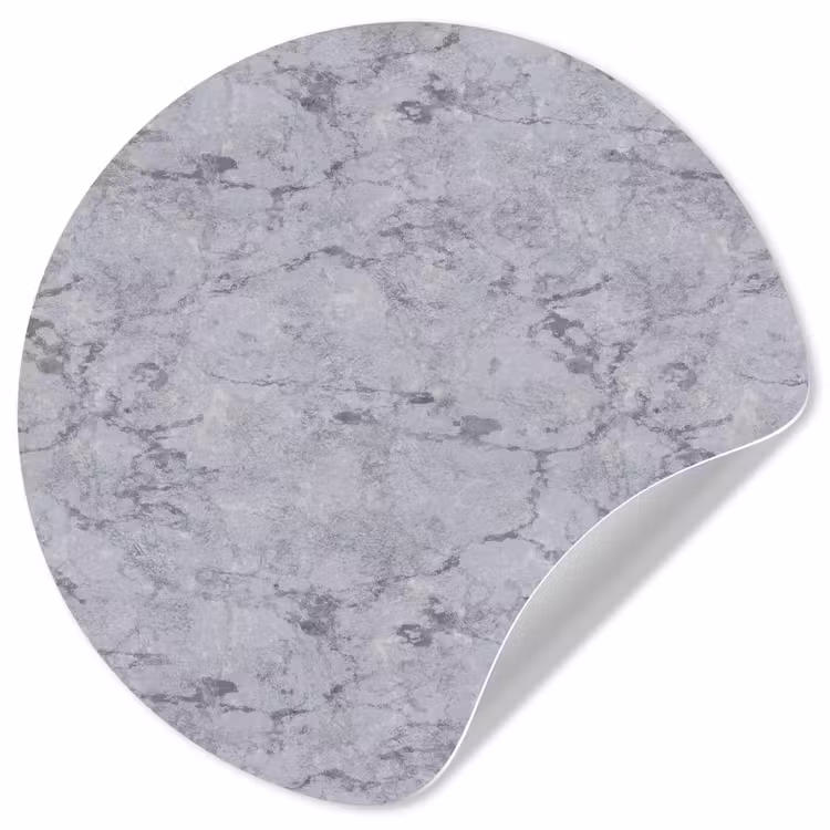 Marmerplaat - Patroon - Grijs Wandcirkel behangsticker klein 186 -3d