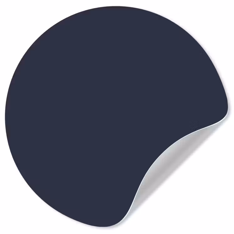 Midnight - Swing - Blauw Wandcirkel behangsticker klein 186 -3d