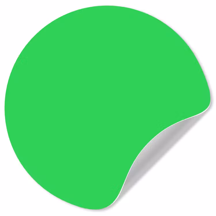 Mint - Green - Groen Wandcirkel behangsticker klein 186 -3d