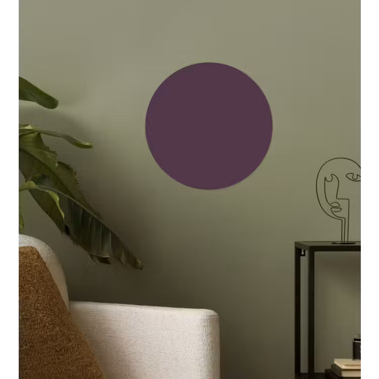 Midnight - Plum - Paars Wandcirkel behangsticker klein 186 -sfeer2