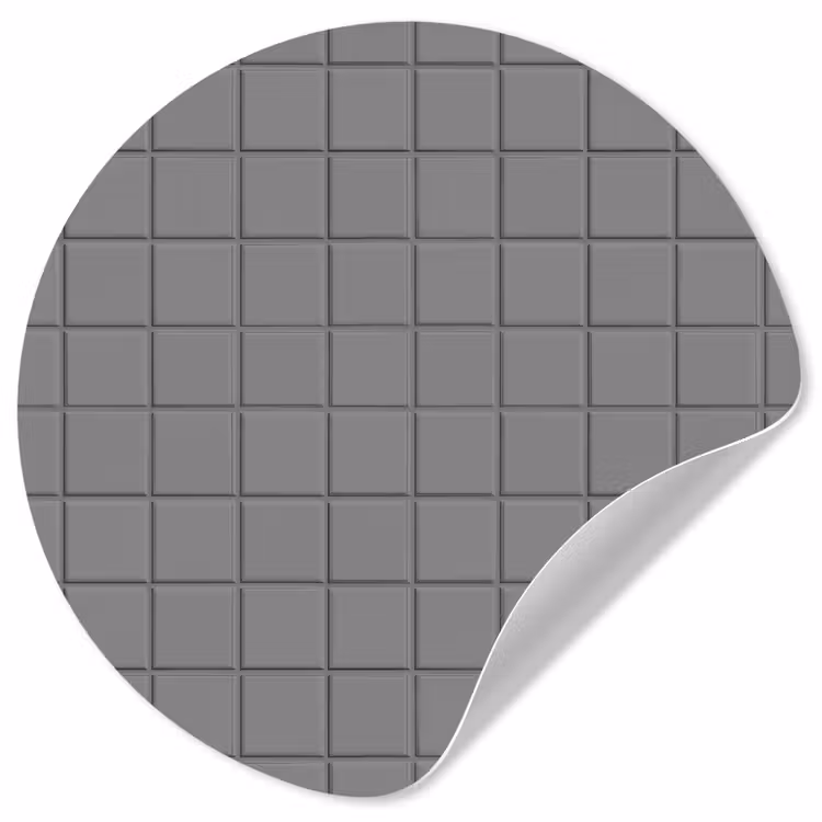 Modern - Patroon - Grijs Wandcirkel behangsticker klein 186 -3d