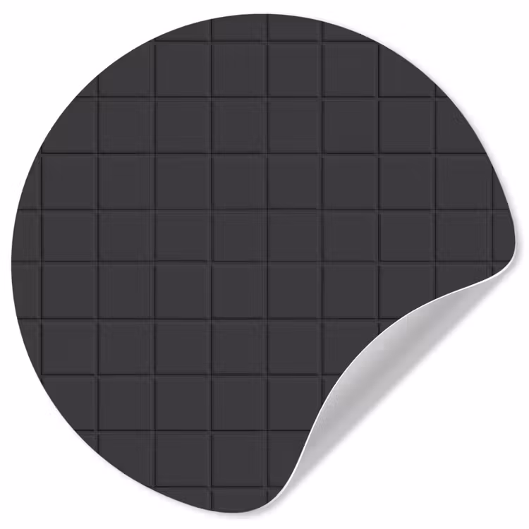 Patroon - Tegel - Antraciet Wandcirkel behangsticker klein 186 -3d