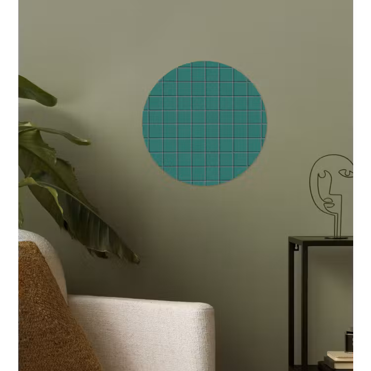 Patroon - Patroon - Smaragd Wandcirkel behangsticker klein 186 -sfeer2