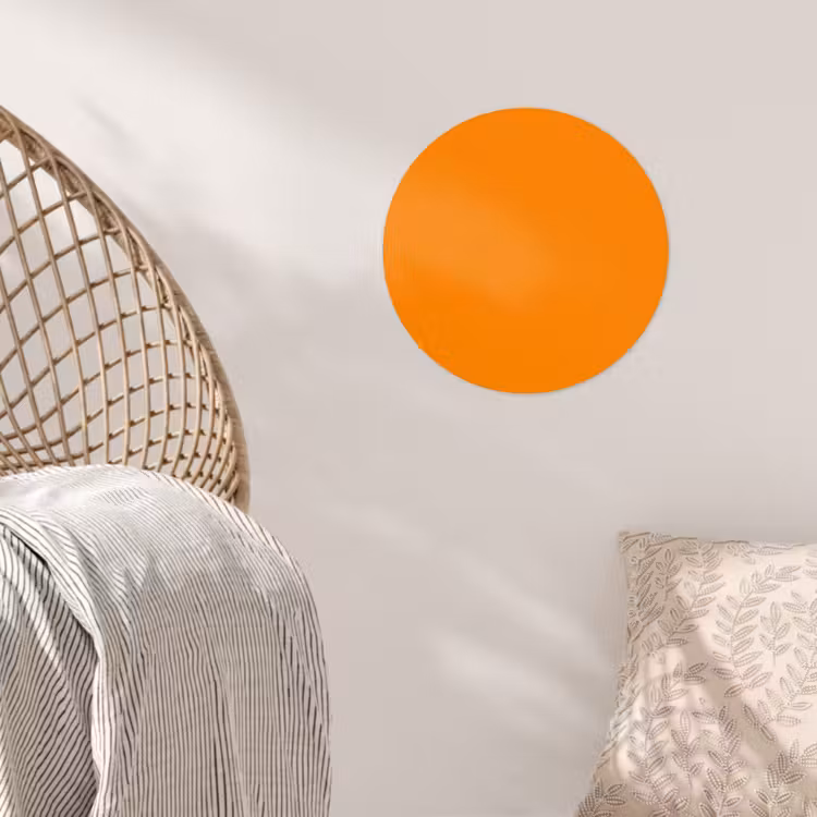 Oranje - Seizoenen - Herfst - Kleur Wandcirkel behangsticker klein 186 -sfeer4