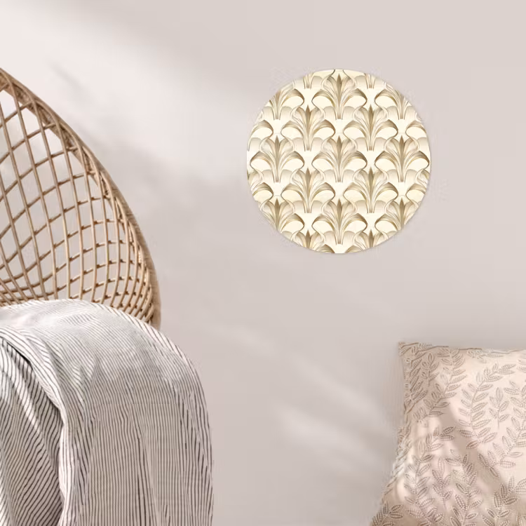 Ornament - Barok - Goud Wandcirkel behangsticker klein 186 -sfeer4