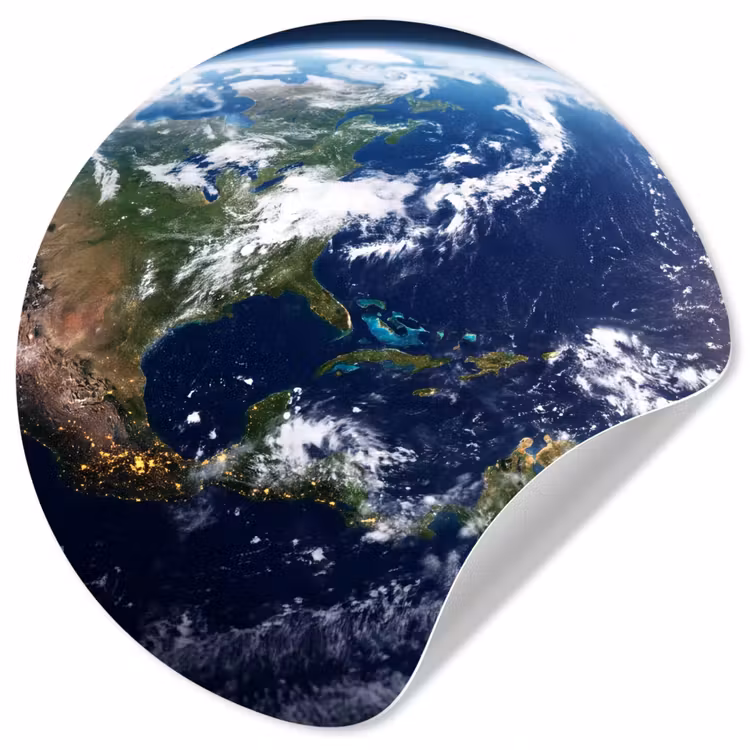 Runde Tapete - Planet – Weltraum – Kosmos - Planeet - Ruimte - Kosmos Wandcirkel behangsticker klein