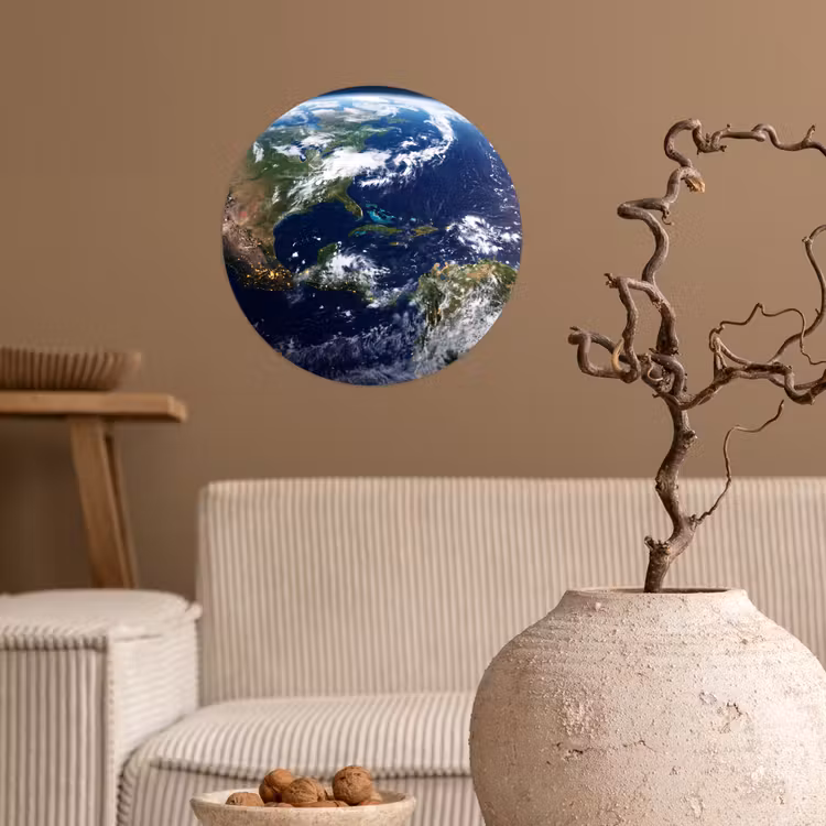 Runde Tapete - Planet – Weltraum – Kosmos - Planeet - Ruimte - Kosmos Wandcirkel behangsticker klein