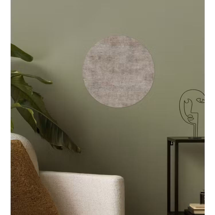 Retro - Beton - Patroon Wandcirkel behangsticker klein 186 -sfeer2