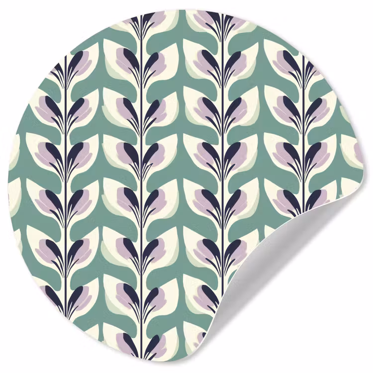 Retro - Modern - Groen Wandcirkel behangsticker klein 186 -3d