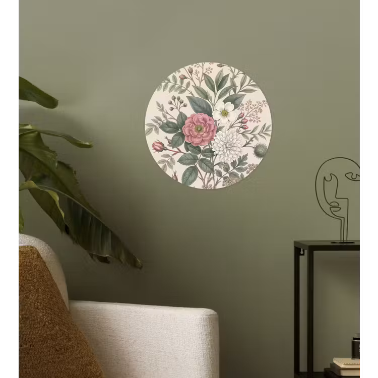 Romantisch - Design - Kleurrijk Wandcirkel behangsticker klein -sfeer2