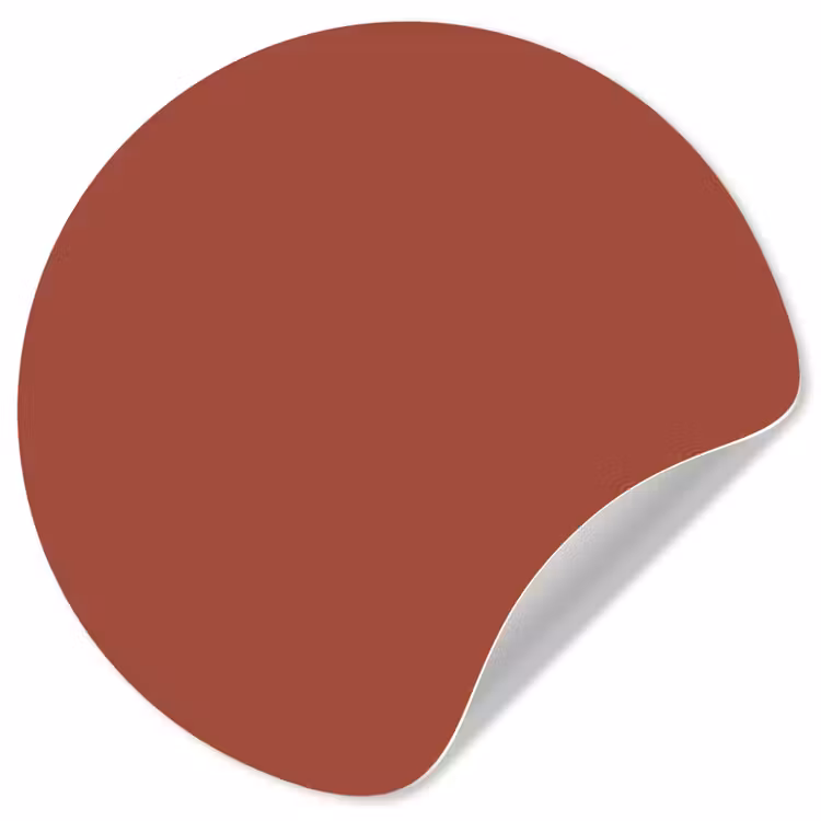 Rustic - Terracotta - Oranje Wandcirkel behangsticker klein 186 -3d