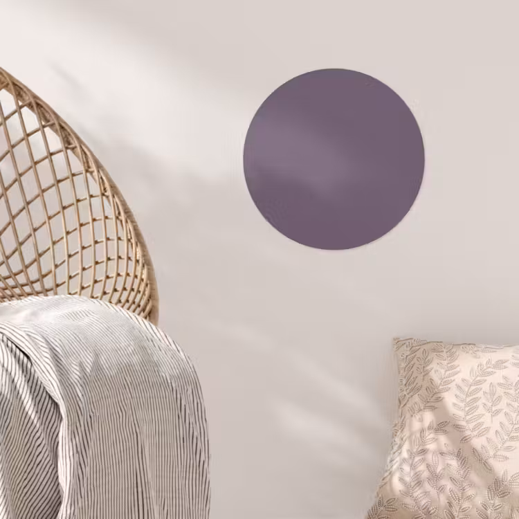 Velvet - Aubergine - Paars Wandcirkel behangsticker klein 186 -sfeer4