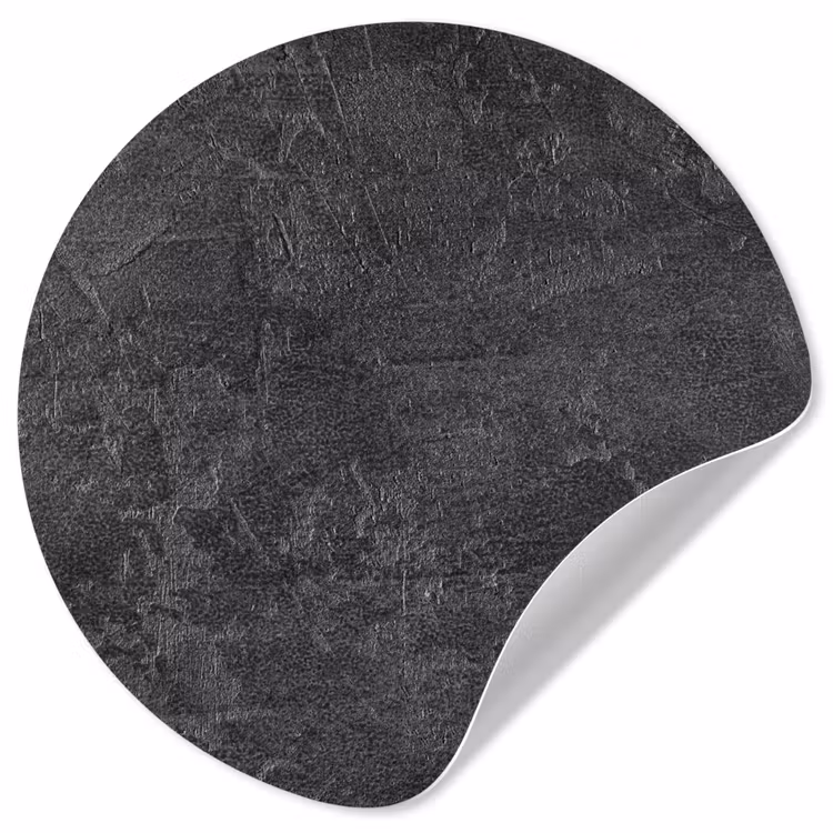 Leisteen - Beton - Natuursteen - Grijs - Industrieel Wandcirkel behangsticker klein -3d
