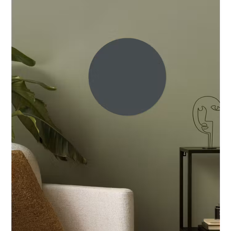 Slate - Millstone - Grijs Wandcirkel behangsticker klein 186 -sfeer2