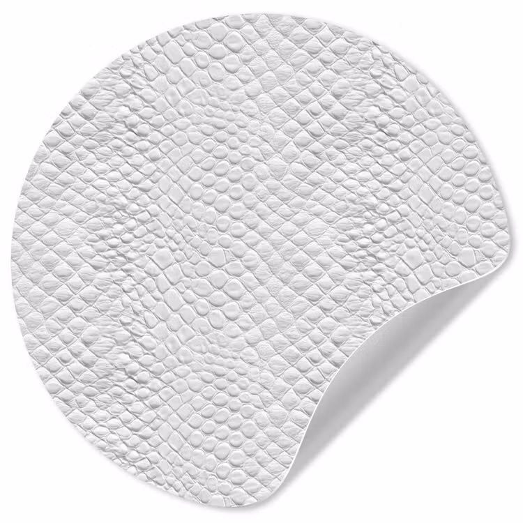 Slang - Patroon - Wit Wandcirkel behangsticker klein 186 -3d