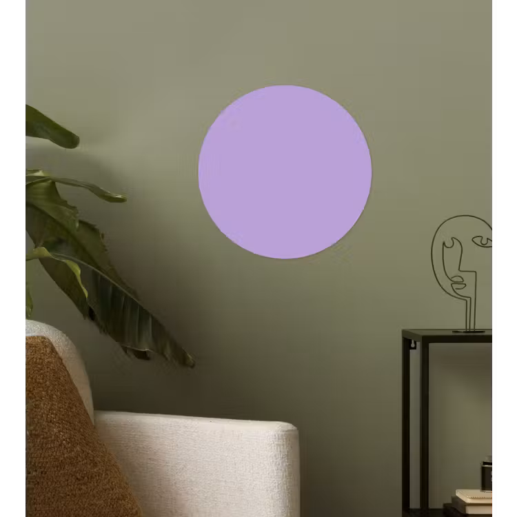 Soft - Lavender - Paars Wandcirkel behangsticker klein 186 -sfeer2