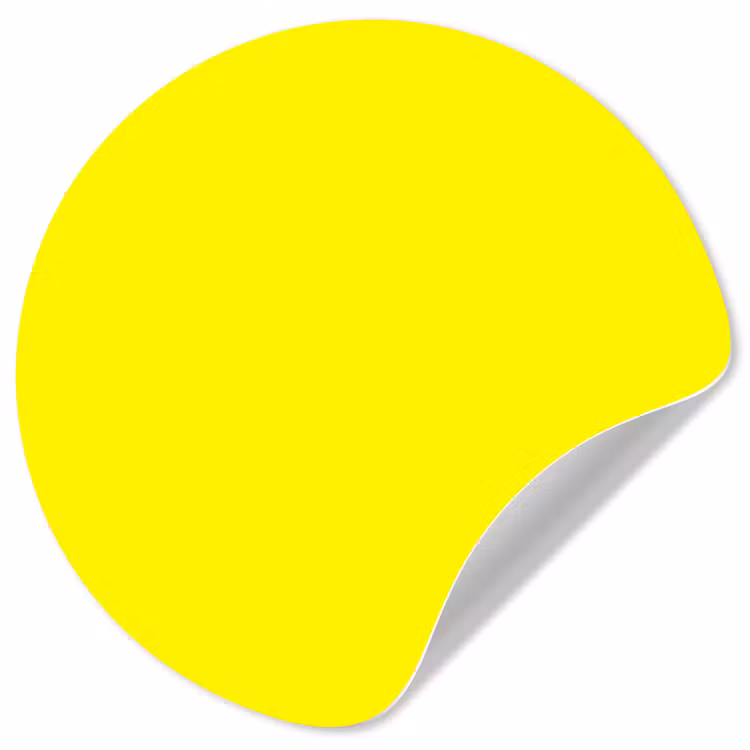 Sunshine - Glow - Geel Wandcirkel behangsticker klein 186 -3d