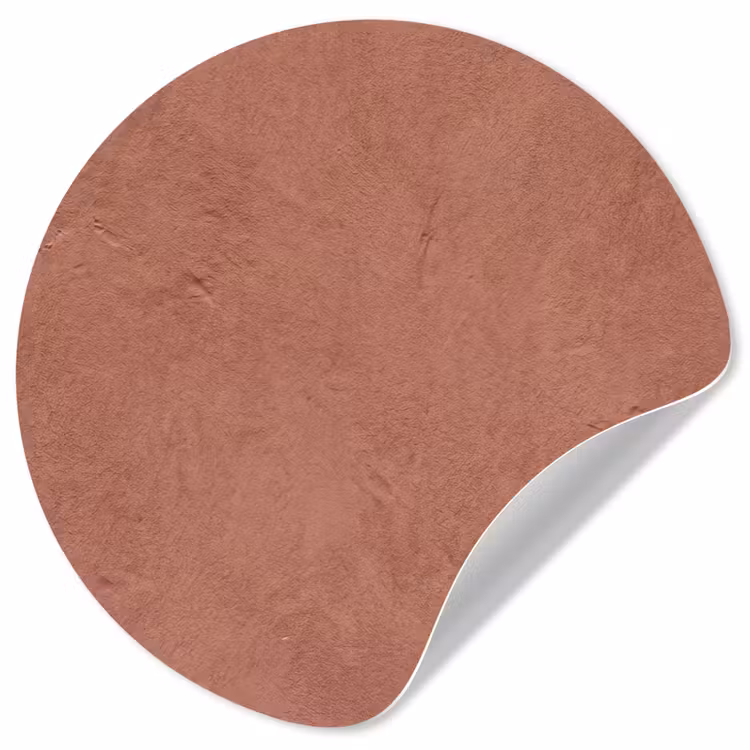 Textuur - Roodbruin - Grof - Modern Wandcirkel behangsticker klein -3d