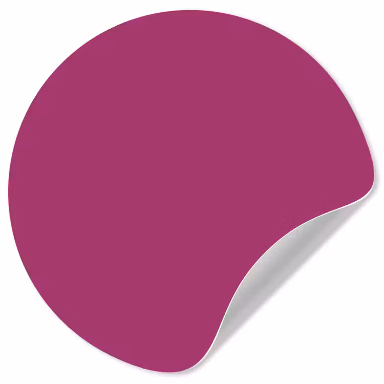 Deep - Magenta - Paars Wandcirkel behangsticker klein 186 -3d