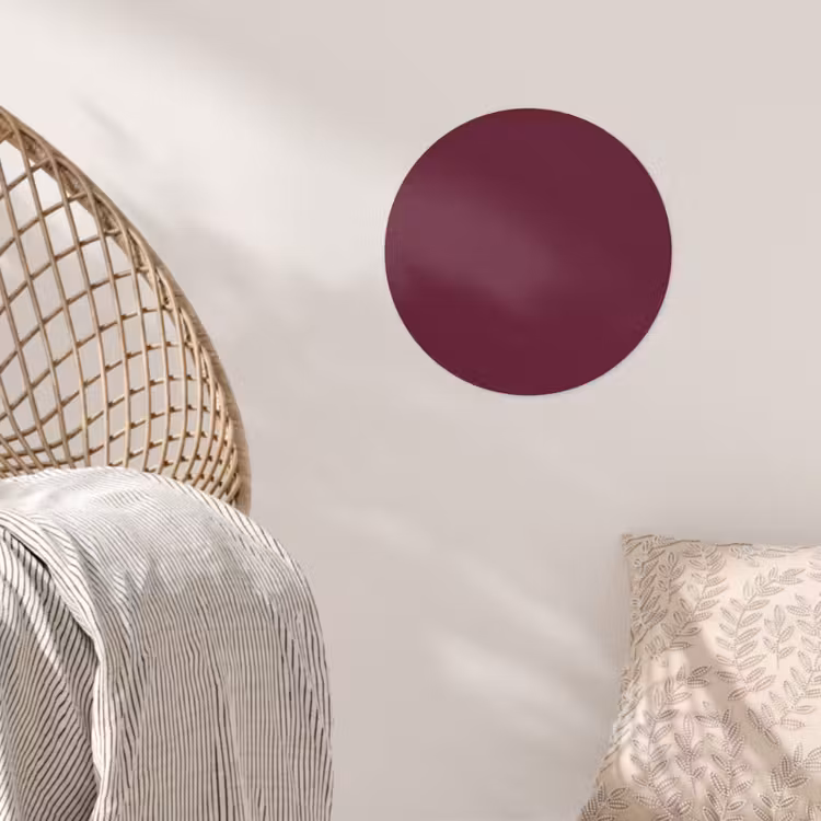 Deep - Plum - Paars Wandcirkel behangsticker klein 186 -sfeer4
