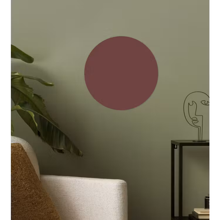 Velvet - Merlot - Rood Wandcirkel behangsticker klein 186 -sfeer2