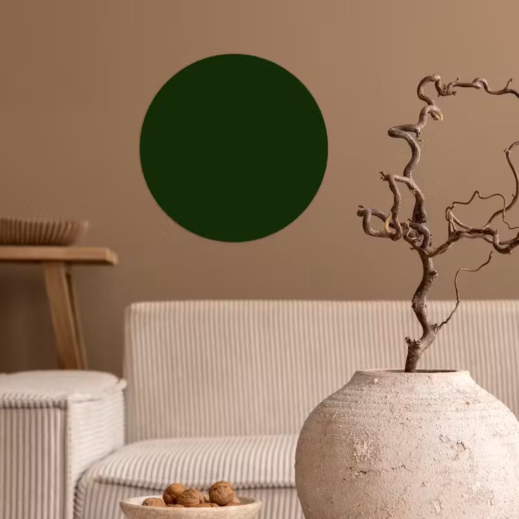 Forest - Green - Groen Wandcirkel behangsticker klein 186 -sfeer1