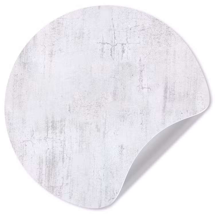 Muur - Geverfd - Wit - Onafgewerkt Wandcirkel behangsticker klein 186 -3d