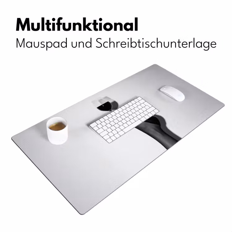 Hak - Wijn - Minimalistisch - Zwart Muismat XXL klein -ysfeer4_duits