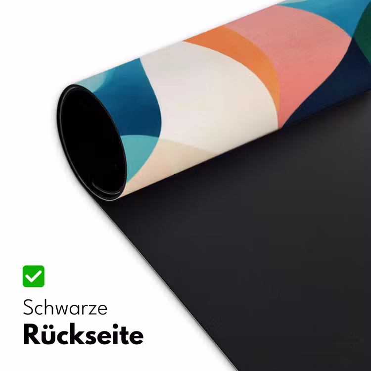 Abstract - Blauw - Roze Muismat XXL klein -ysfeer2_duits