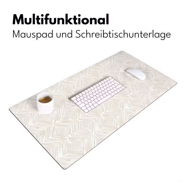 Abstract - Ruiten - Beige Muismat XXL klein 681 -ysfeer4_duits