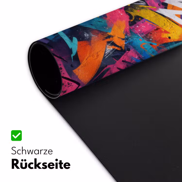 Abstract - Explosie - Neonkleuren Muismat XXL klein -ysfeer2_duits