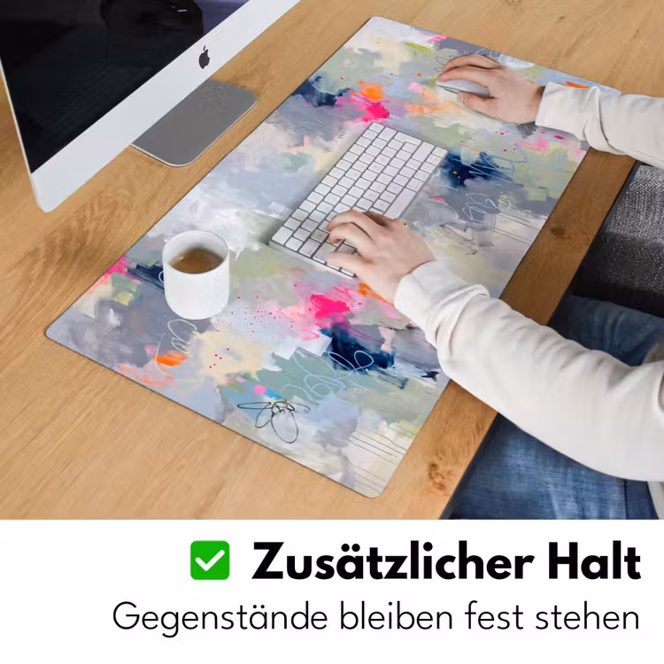 Abstract - Kleurrijk - Modern - Kunst Muismat XXL klein -ysfeer3_duits