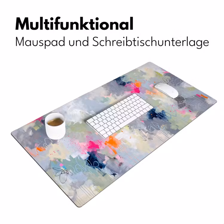 Abstract - Kleurrijk - Modern - Kunst Muismat XXL klein -ysfeer4_duits