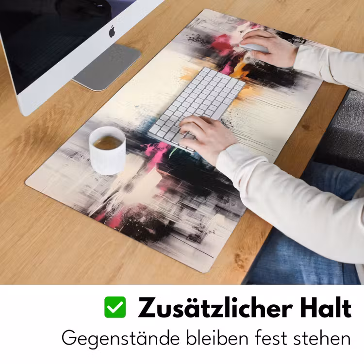 Abstract - Kleurexplosie - Landschap Muismat XXL klein -ysfeer3_duits