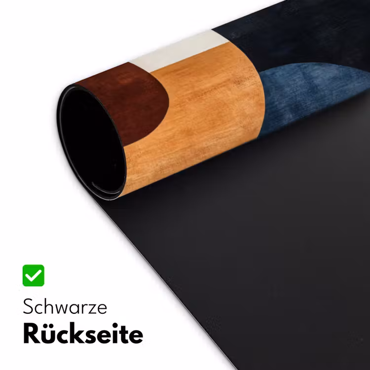 Abstract - Vormen - Donkerblauw Muismat XXL klein -ysfeer2_duits