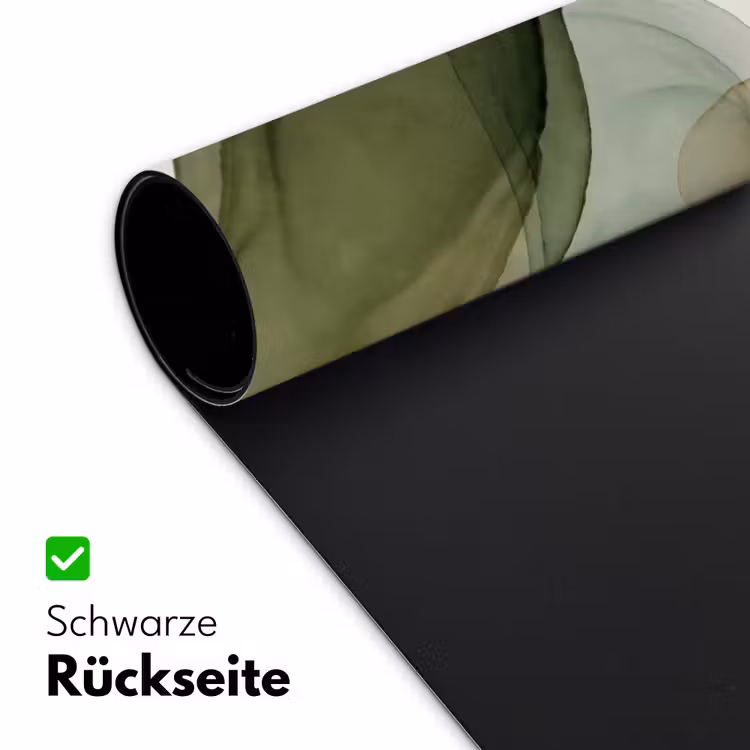 Abstract - Vormen - Modern - Kunst - Groen - Bruin Muismat XXL klein -ysfeer2_duits