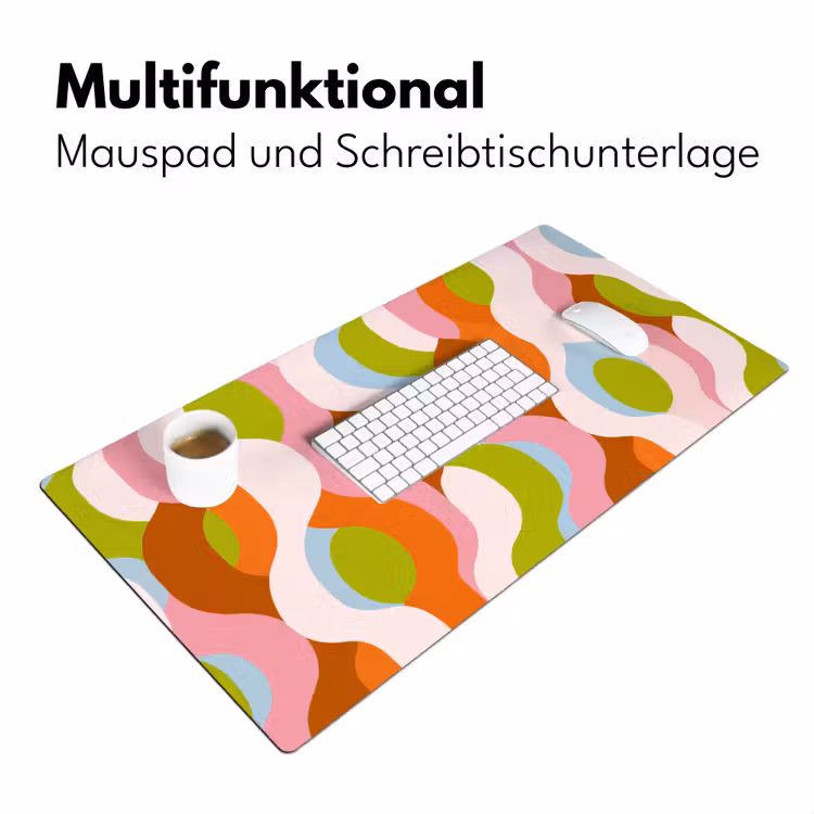 Abstract - Vormen - Roze Muismat XXL klein -ysfeer4_duits