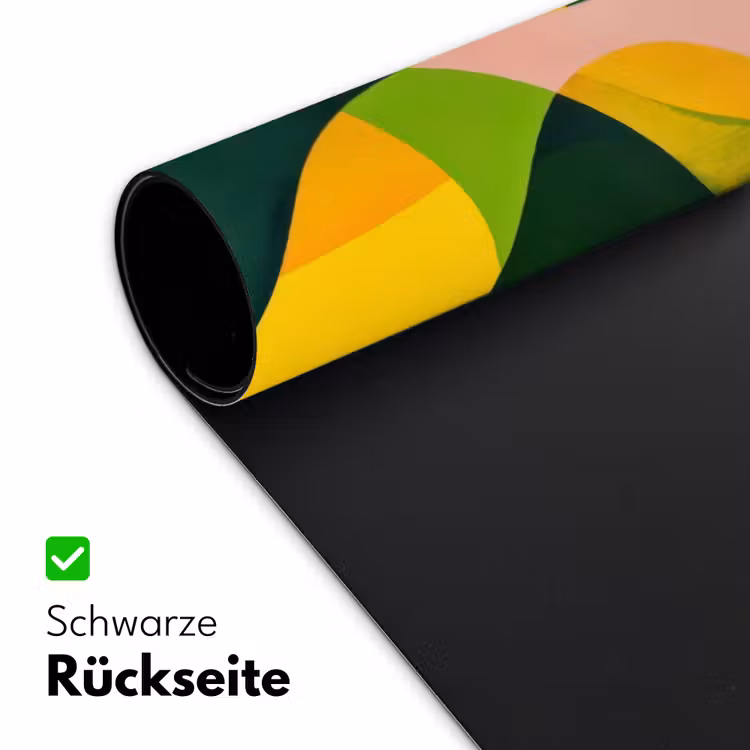 Abstract - Geel - Roze - Groen Muismat XXL klein -ysfeer2_duits