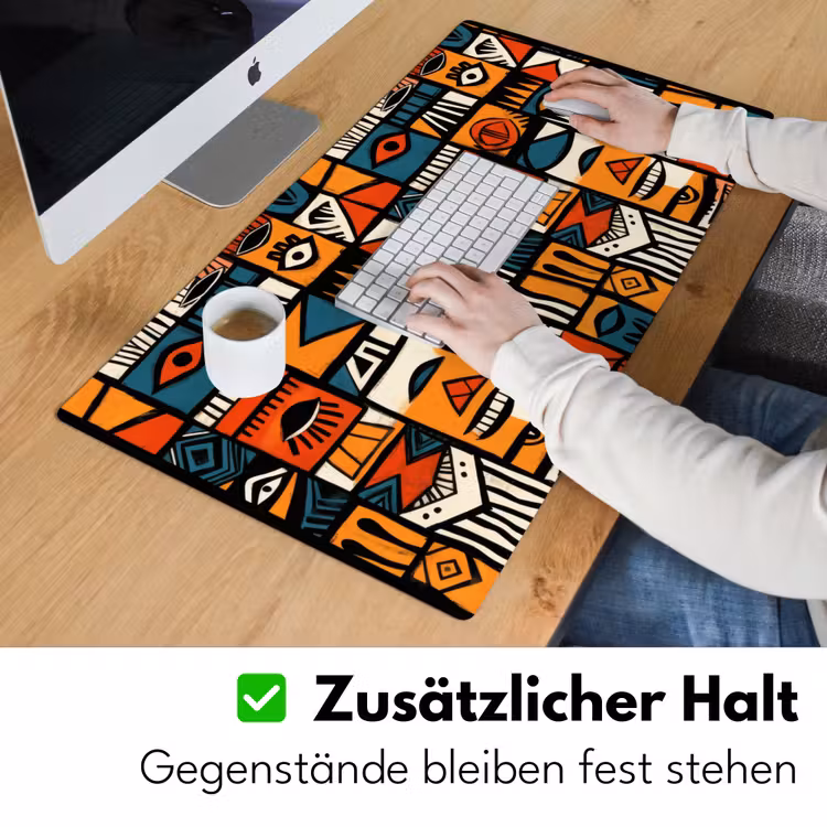 Abstract - Gezichten - Mozaïek Muismat XXL klein -ysfeer3_duits