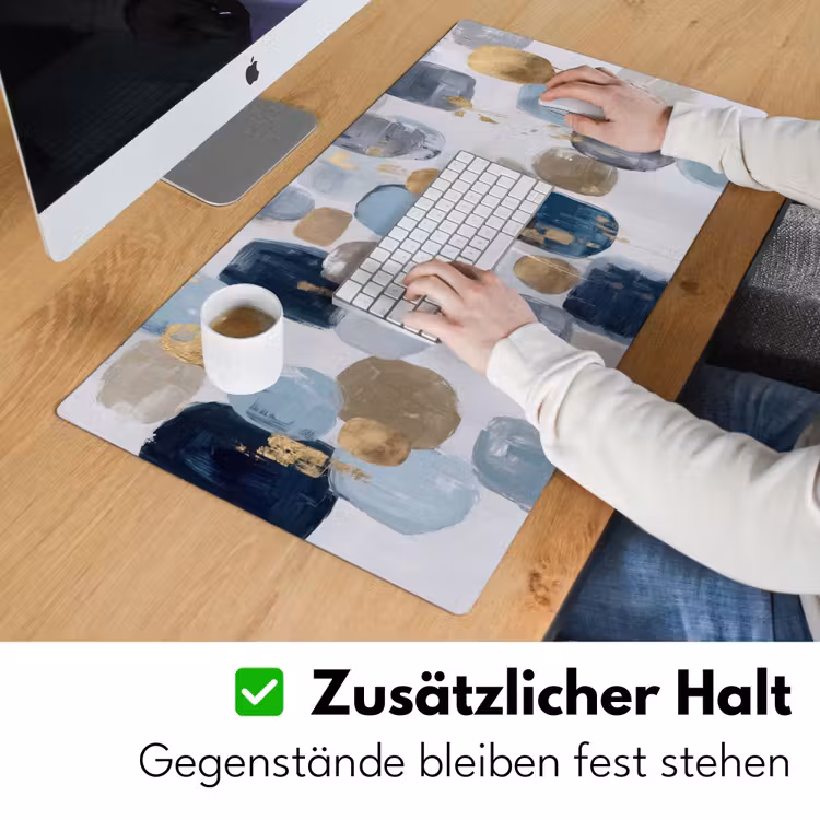 Abstract - Goud - Vormen Muismat XXL klein -ysfeer3_duits